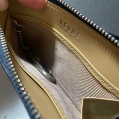 BEAMS ネイビー 紺　コインケースの画像