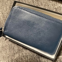 BEAMS ネイビー 紺　コインケースの画像