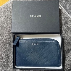 BEAMS ネイビー 紺　コインケース