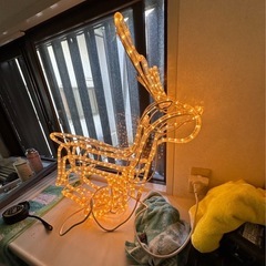 クリスマス　飾りライト　トナカイ　イルミネーション