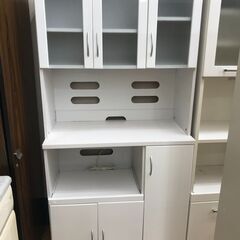 ★ジモティ割あり★ 食器棚    ホワイト  H178×W90×D45   クリーニング済み KJ6671