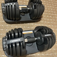 【値引きしました】可変式ダンベル24kg×2個   