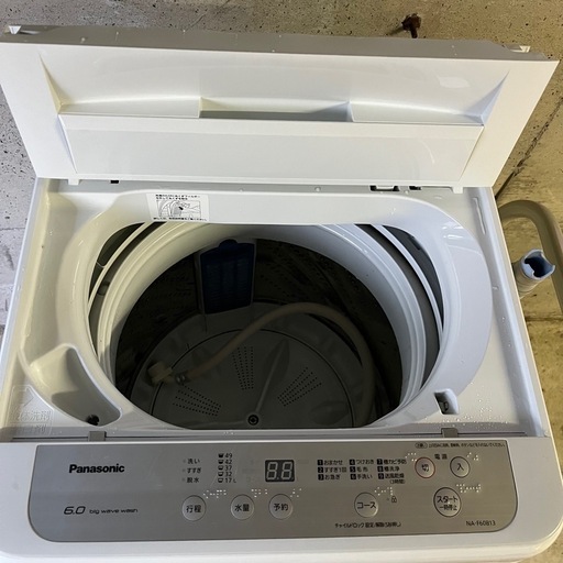 Panasonic パナソニック 全自動洗濯機 6kg 2020年製 NA-F60B13　洗濯機