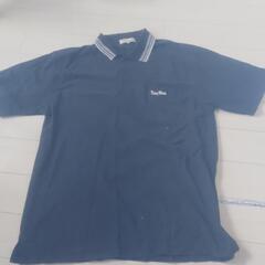 【古着】黒のポロシャツ　襟付き　黒　半袖　