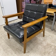 愛品館 江戸川店 】kチェア スタンダードブラック 1シーター カリモク