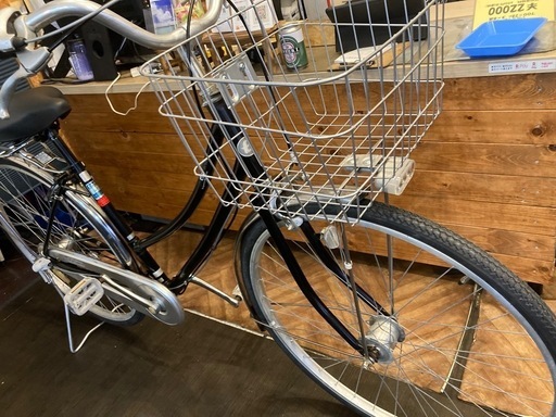 【前後タイヤ・チューブ新品！】 LEDオートライト　内装3段　27インチ自転車　ブラック