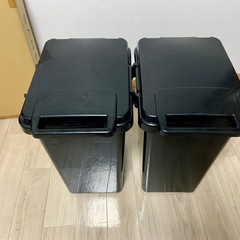 45L ゴミ箱 2個セット ブラック 