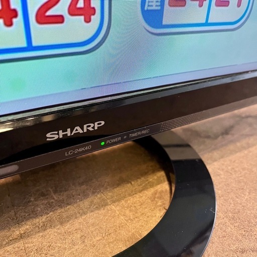 売約済》【武蔵小山店】 テレビ TV SHARP 24インチ LC-24K40 AQUOS