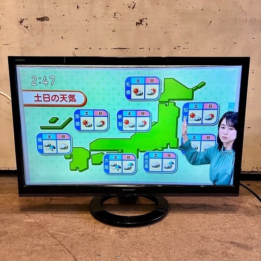 【武蔵小山店】 テレビ TV SHARP 24インチ LC-24K40 AQUOS アクオス  17年製 2017年製 24V型 地上 BS 110度CSデジタル 液晶テレビ 小型テレビ 地上デジタル LC-24K40B