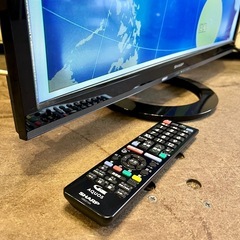 《売約済》【武蔵小山店】 テレビ TV SHARP 24インチ LC-24K40 AQUOS アクオス  17年製 2017年製 24V型 地上 BS 110度CSデジタル 液晶テレビ 小型テレビ 地上デジタル LC-24K40Bの画像