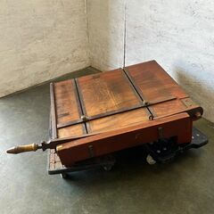 木製裁断機 紙切り台 アンティーク ペーパーカッター 昭和レトロ 厚物対応 Y0387の画像