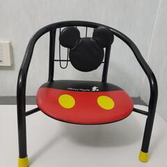 パイプイス 背もたれシート付 ミッキーマウス 