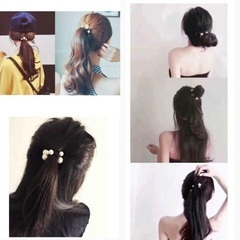 ❤️可愛い❤️ヘアゴム パール 大小 12個セット ヘアアクセサリー 韓国の画像