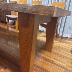 欅　一枚板テーブル　節なし　オーダー品の画像