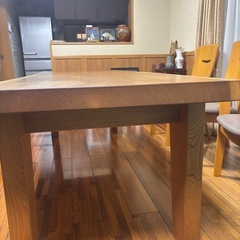 欅　一枚板テーブル　節なし　オーダー品の画像