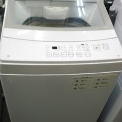 （1台限り☆ジモティ特典あり☆）ニトリ　全自動洗濯機６.０ｋｇ　２０２４年製　NT60L1WH　57ｃｍ幅　　６.０ｋｇ　2~3人世帯向け　高く買取るゾウ八幡東店