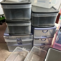 【中古】アイリスプラケース　テーブルチェスト　収納ケース　大量　まだまだあります。　の画像