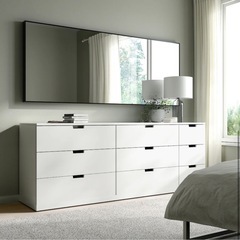 IKEA HOVET ホーヴェット、ミラー、ブラックの画像