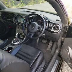 値下げ　H27年式  TSI　デザインレザーパッケージ　オートクルーズ　6.1万km 　修復歴無し　ステアリングスイッチ パドルシフト　スペアーキ　ザ・ビートル　黒本革シート シートヒーター 値下げ　の画像