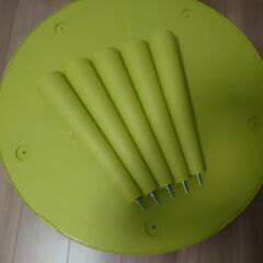 【お取引完了】【中古品】IKEA マンムット子供用テーブル・イス　色：グリーンの画像