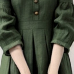 新品　緑色　ワンピの画像