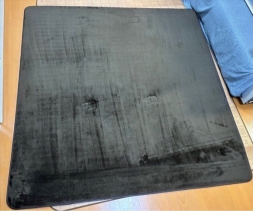 【譲り先決定】極厚低反発ラグマット　200x200cm