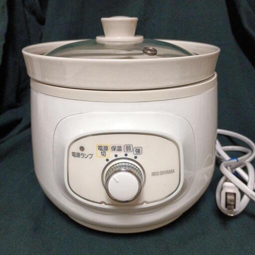 アイリスオーヤマ　スロークッカー　動作確認済・美品です　PSC-20K-W
