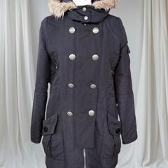 レディース★セシル　マクビー　ファー付　モッズコート　M★ブラック