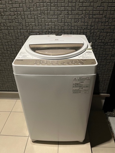 TOSHIBA 洗濯機　6キロ　2020年製　11月2日まで