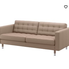 ※値下げ可　IKEA 3人掛けソファー LANDSKRONA ランズクローナ ベージュの画像