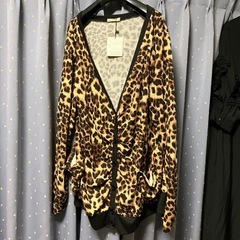 ヒョウ柄カーディガン 新品 大きいサイズ