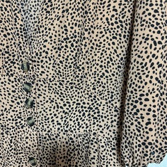 ヒョウ柄　シフォンワンピの画像