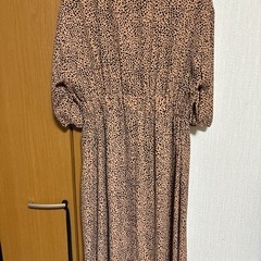 ヒョウ柄　シフォンワンピの画像