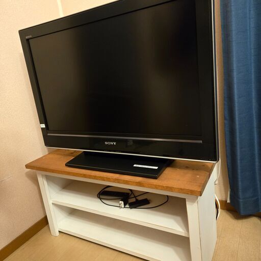 SONY32型テレビ＋白い木製のテレビ台【セット】