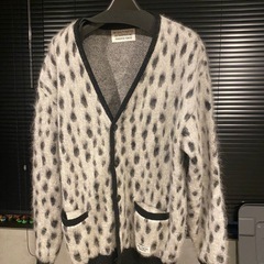 WACKO MARIA LEOPARD MOHAIR CARDIGAN