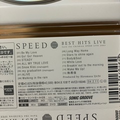 SPEED アルバムBEST HITS LIVE CDの画像