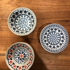 【未使用】セリア小皿18枚セット(各6枚×3種)
