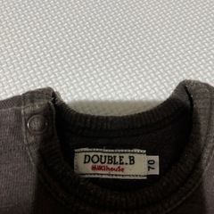 ミキハウスDOUBLE.B JAPANロンパース70サイズの画像