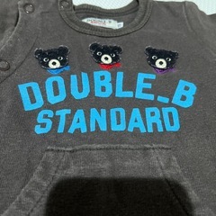 ミキハウスDOUBLE.B JAPANロンパース70サイズの画像