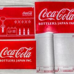 「コカ・コーラ」ノートとクリアファイル各２枚セット（１枚目の写真...