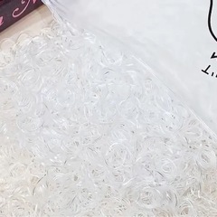 絡まないゴム100個クリアカラーの画像