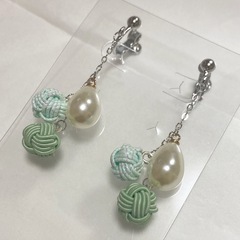 ハンドメイド 水引 イヤリング