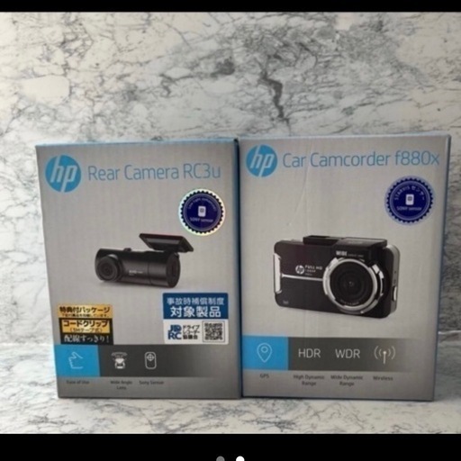 【新品】ドライブレコーダー 前後 2カメラ hp ドラレコ リアカメラ フロント 高画質 880x RC3u