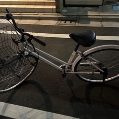 自転車　白