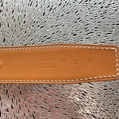 【美品】HERMES エルメスリバーシブルベルト75 エブリンバックル　シルバーの画像
