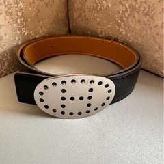 【美品】HERMES エルメスリバーシブルベルト75 エブリンバ...