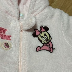 子ども服 ボア カバーオール ミニーちゃん アウターの画像