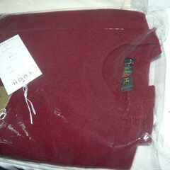 配達先決定🚚　無料配達します🚚未開封新品💖定価10万円💖LUOH💖日本製💖カシミヤ100％💖セーター💖メンズL💖2枚セット💖の画像