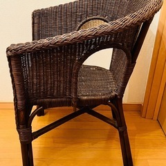 籐椅子 一人用 椅子 インテリア おしゃれの画像