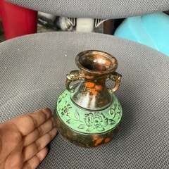 しなの　赤金　花瓶の画像